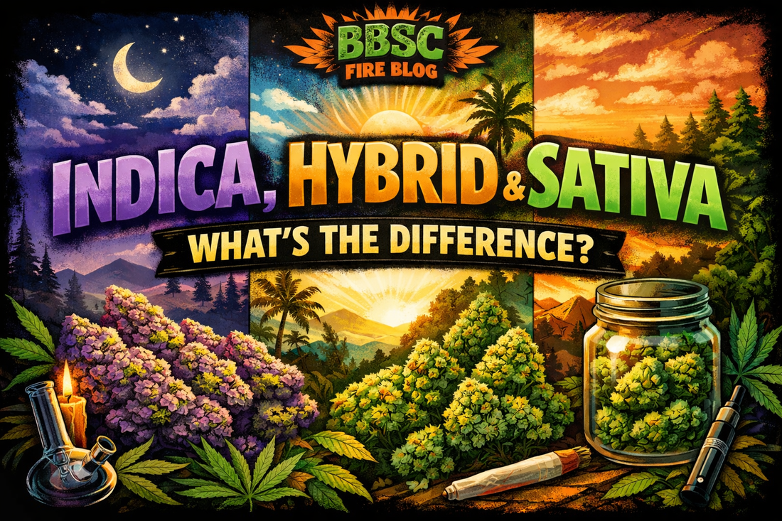 Indica vs Sativa vs Hybrid Explained | BBSC Fire Blog
