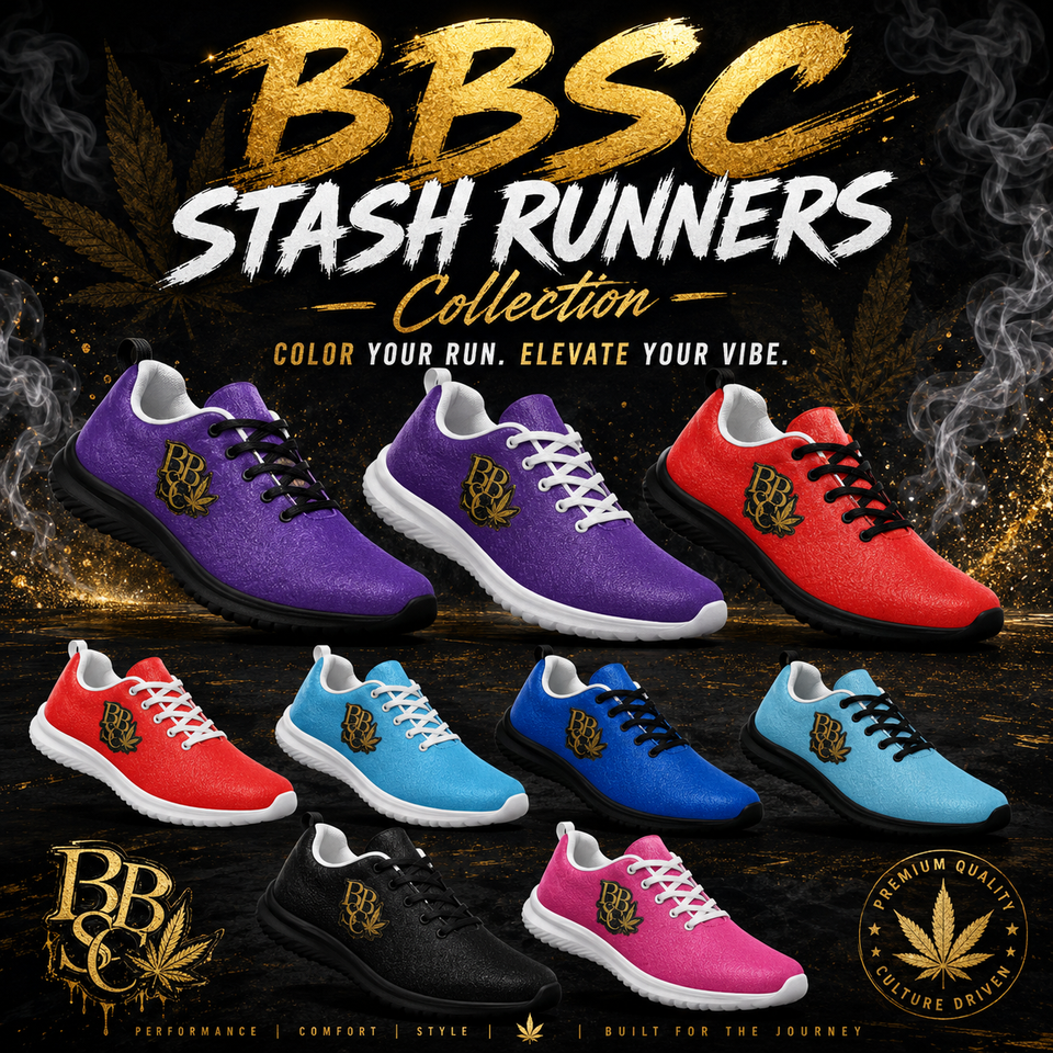 BBSC Women's Stash Runners Collection | Bold Cannabis-Inspired Sneakers