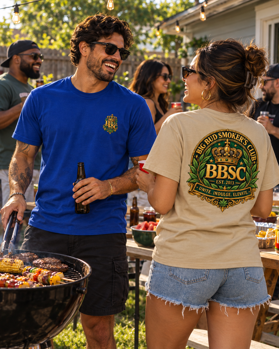 BBSC Regal Collection – Crown & Leaf Crest Heavyweight Unisex T-Shirt