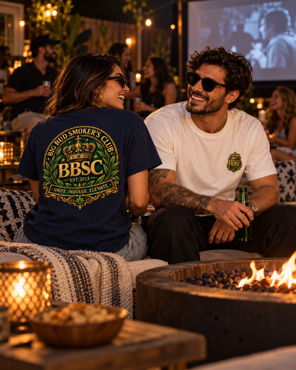 BBSC Regal Collection – Crown & Leaf Crest Heavyweight Unisex T-Shirt
