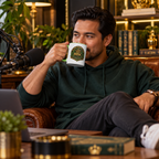 BBSC Regal Collection Crown & Leaf Crest Two-Tone Ceramic Mug
