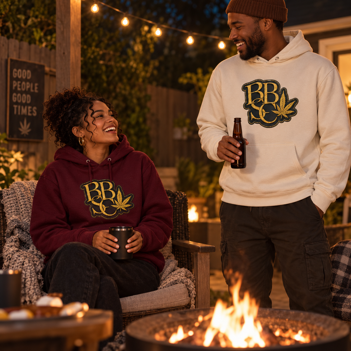 BBSC GIT Golden Peek-A-Boo Leaf Unisex Hoodie