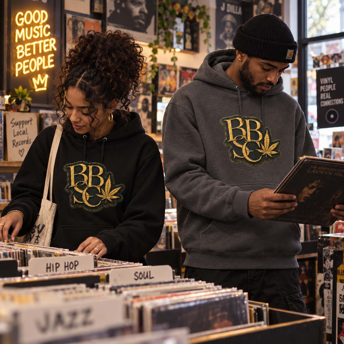 BBSC GIT Golden Peek-A-Boo Leaf Unisex Hoodie