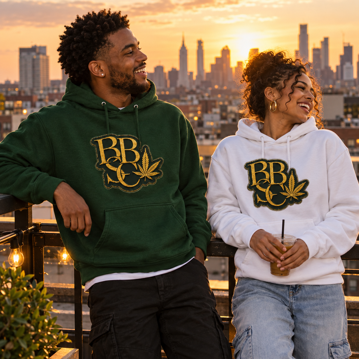 BBSC GIT Golden Peek-A-Boo Leaf Unisex Hoodie