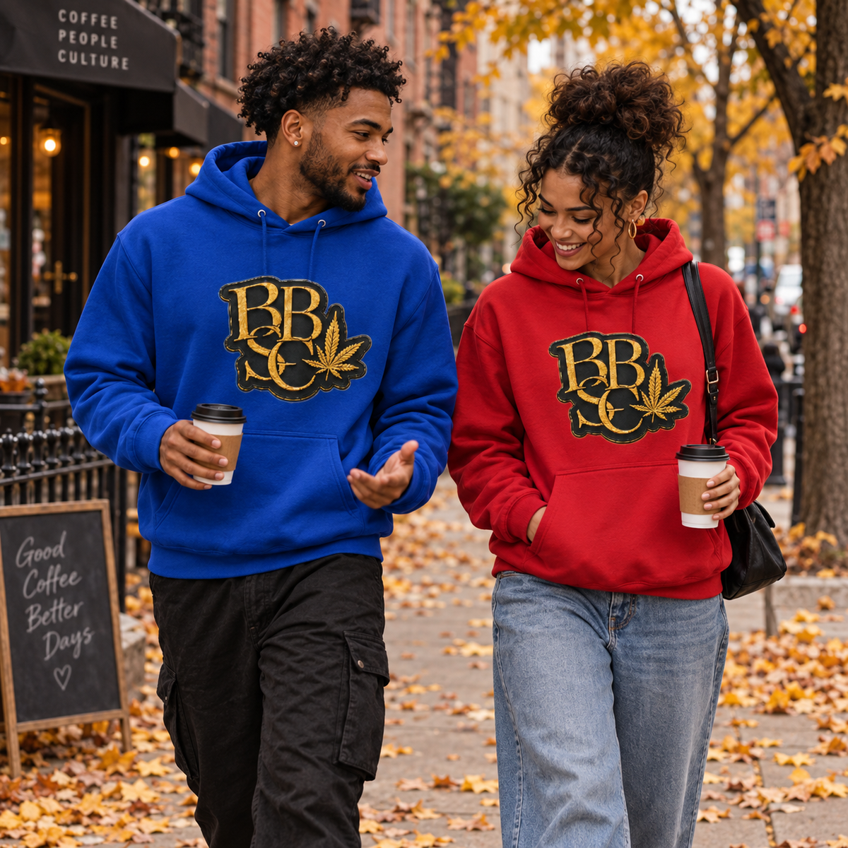 BBSC GIT Golden Peek-A-Boo Leaf Unisex Hoodie