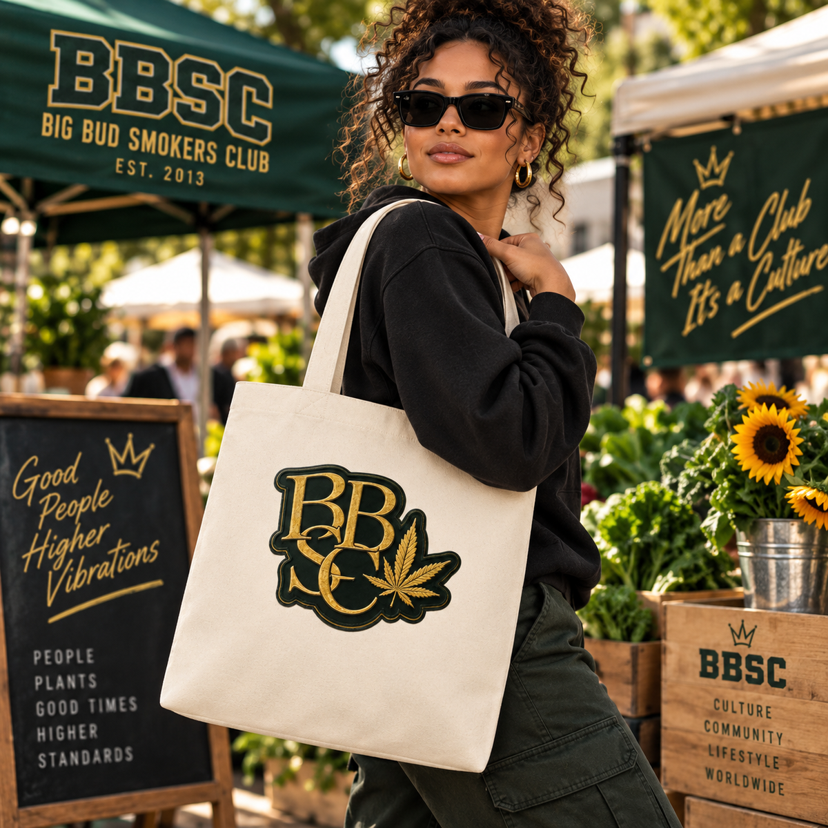 BBSC GIT Golden Peek-A-Boo Leaf Color Tote Bag