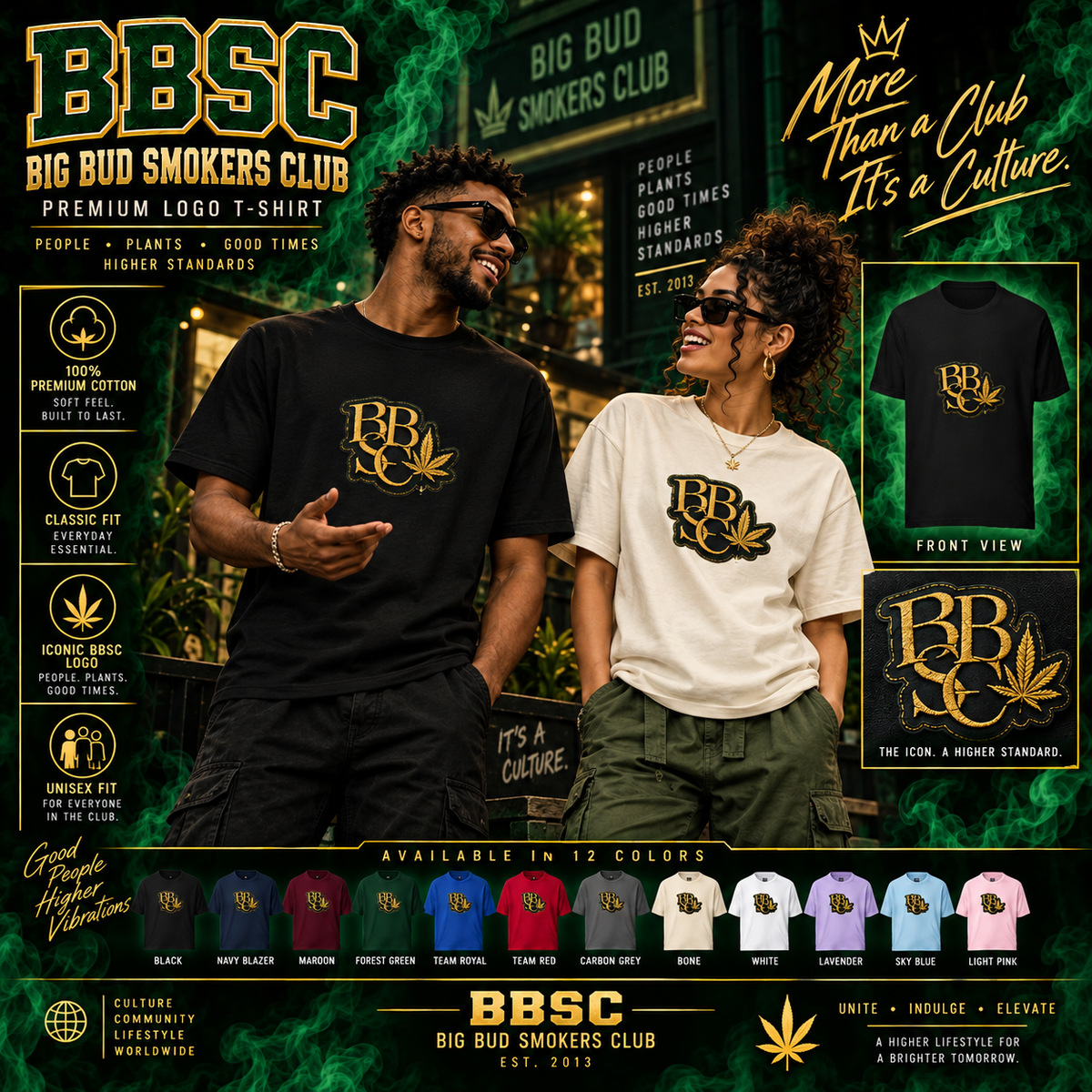 BBSC GIT Golden Peek-A-Boo Leaf Tee