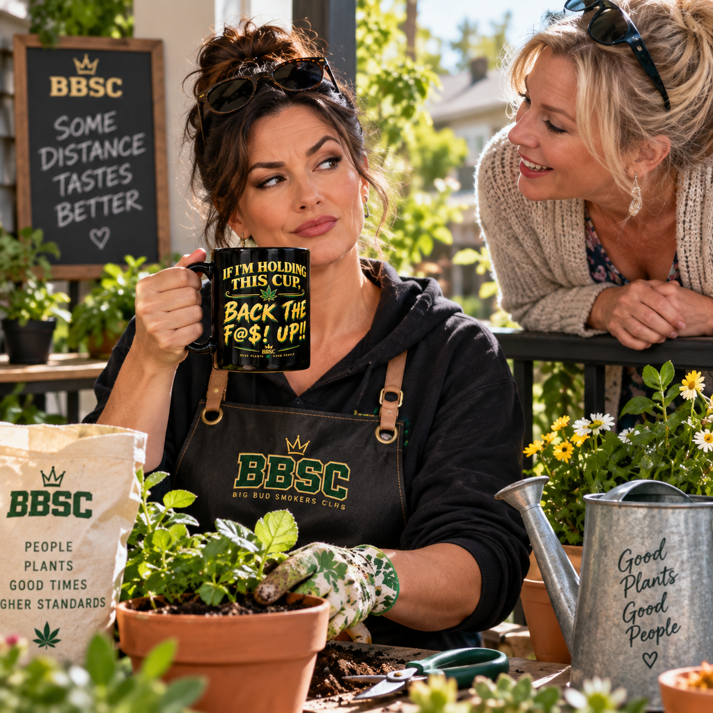 BBSC “Back the F@$! Up” Black Glossy Mug – Cannabis Culture Coffee Cup