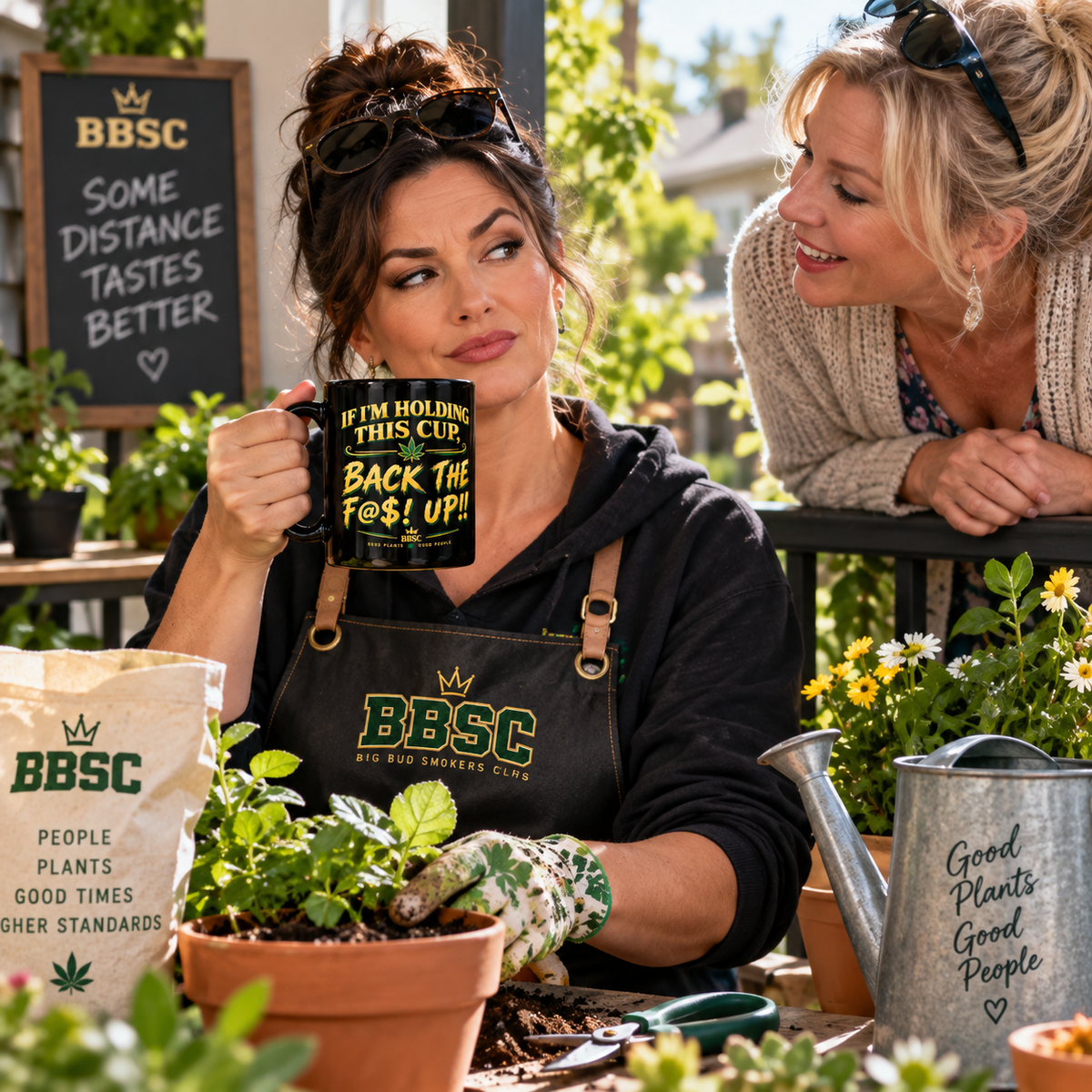 BBSC “Back the F@$! Up” Black Glossy Mug – Cannabis Culture Coffee Cup