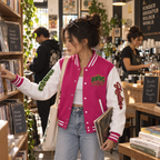 BBSC Ladies Letterman Jacket | Big Bud Smokers Club Varsity Streetwear