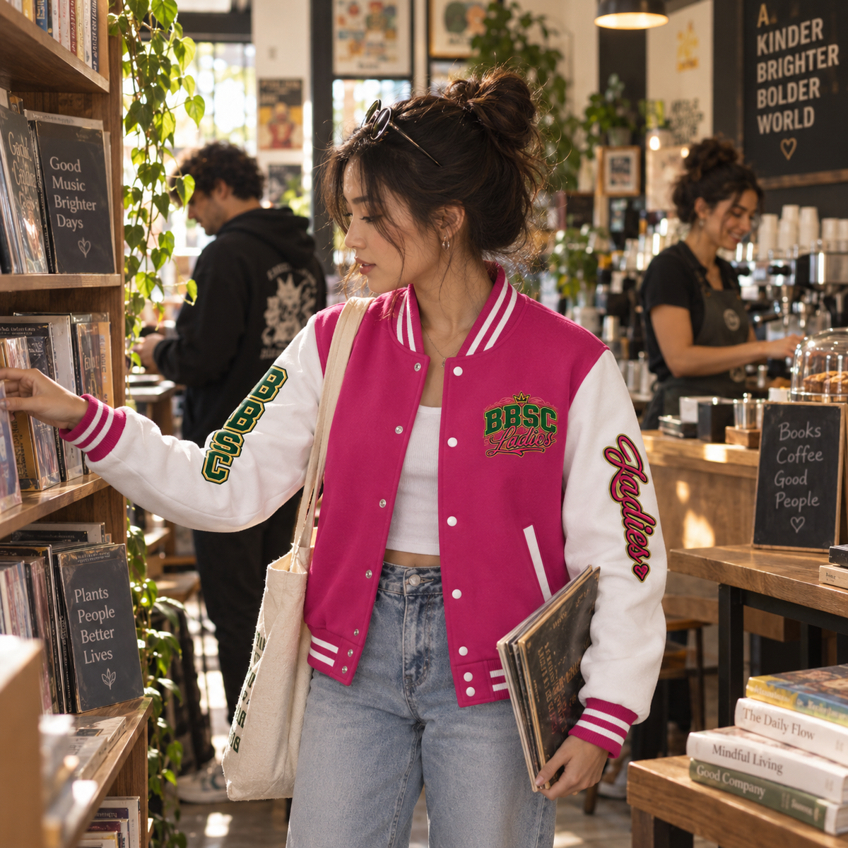 BBSC Ladies Letterman Jacket | Big Bud Smokers Club Varsity Streetwear