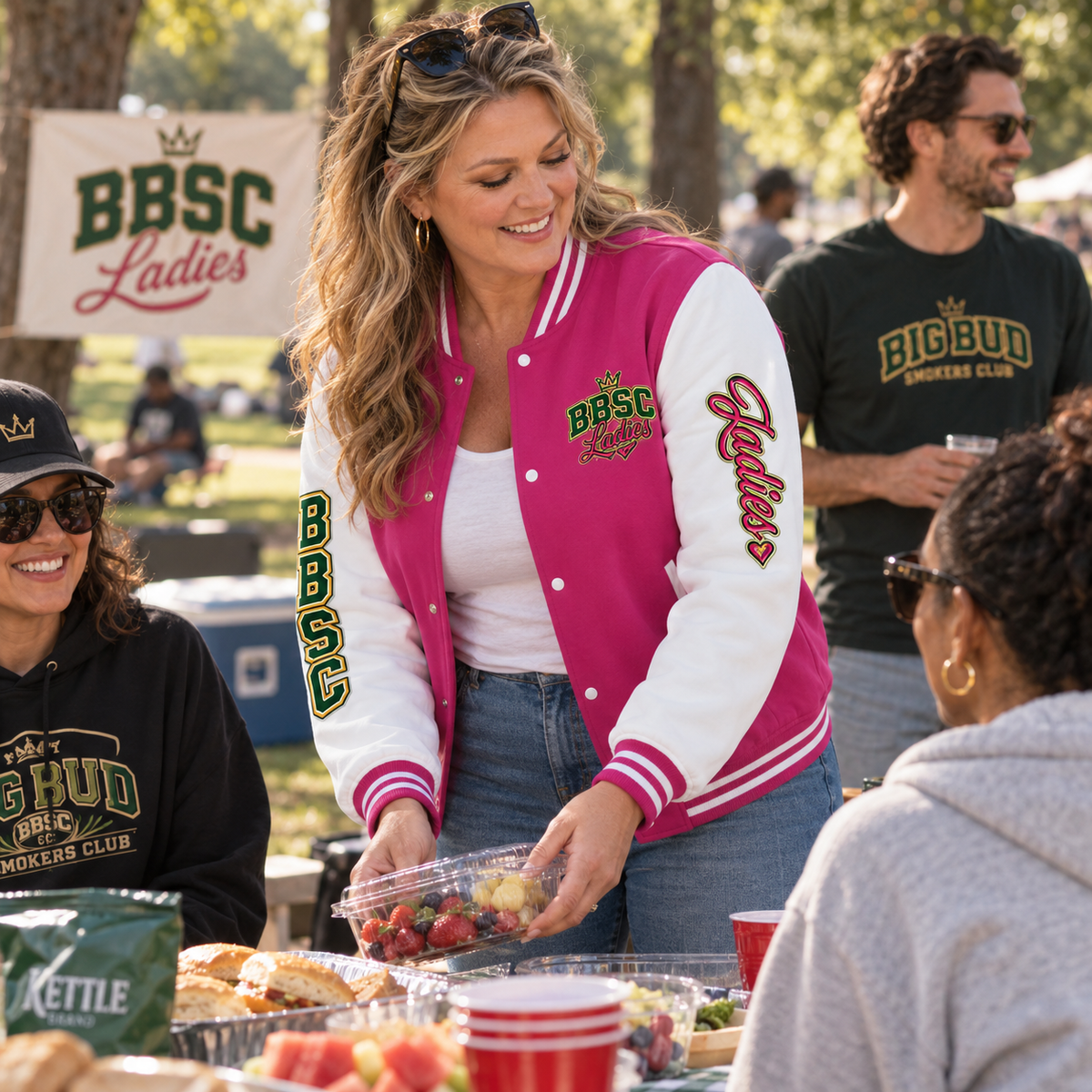 BBSC Ladies Letterman Jacket | Big Bud Smokers Club Varsity Streetwear