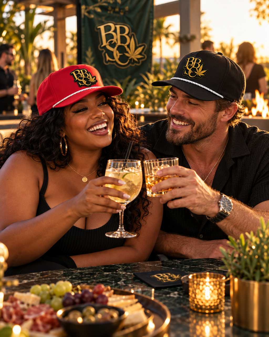 BBSC Golden Leaf 5-Panel Rope Snapback Hat