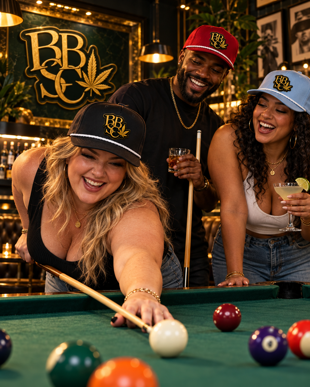 BBSC Golden Leaf 5-Panel Rope Snapback Hat