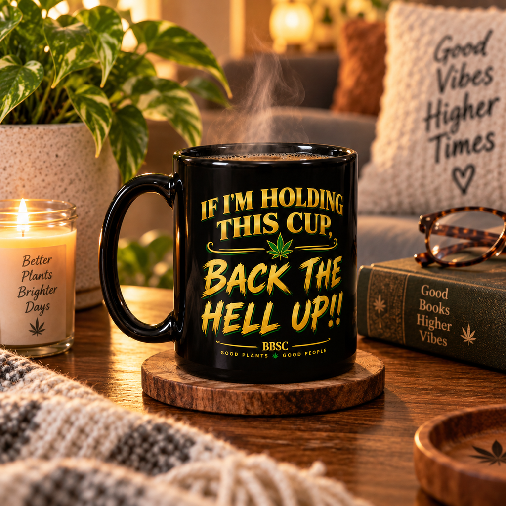 BBSC “Back the Hell Up” Black Glossy Mug – Tamer Version