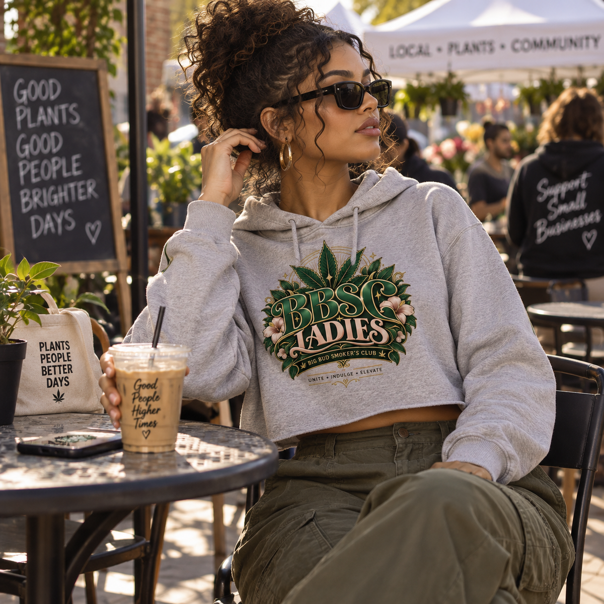 BBSC Ladies “Queens Support Queens” Cropped Hoodie