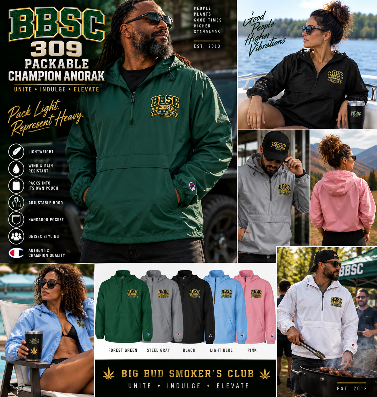 BBSC 309 Packable Champion Anorak – Heritage Edition