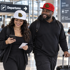 BBSC Signature Golden Peek-A-Boo Leaf Embroidered Snapback Hat  Copy title