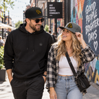 BBSC Signature Golden Peek-A-Boo Leaf Embroidered Snapback Hat  Copy title