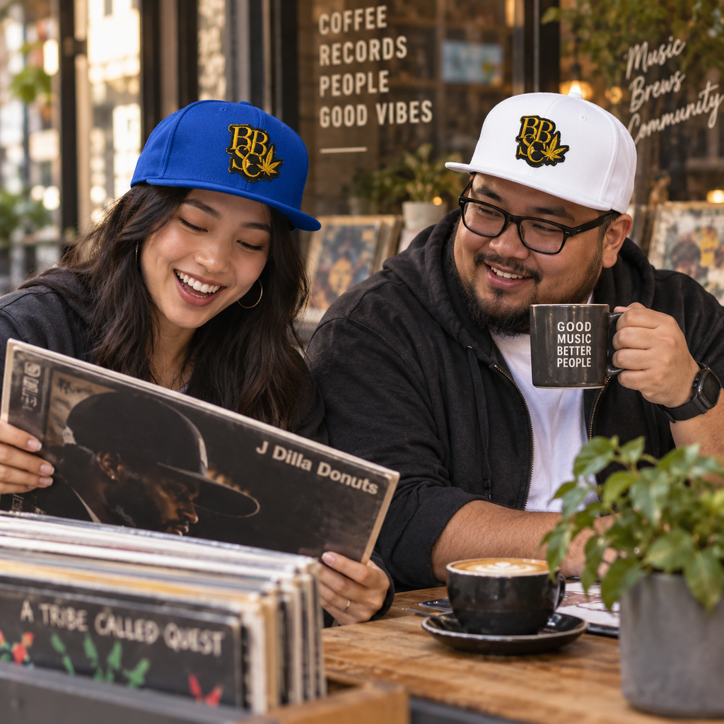 BBSC Signature Golden Peek-A-Boo Leaf Embroidered Snapback Hat  Copy title