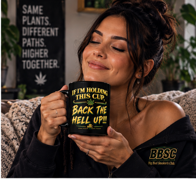 BBSC “Back the Hell Up” Black Glossy Mug – Tamer Version