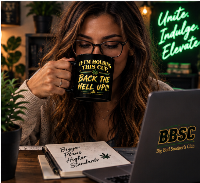 BBSC “Back the Hell Up” Black Glossy Mug – Tamer Version