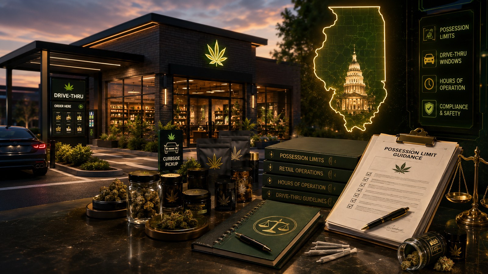 Illinois Updates Dispensaries On Possession Limits, Drive-Thru Windows And Hours