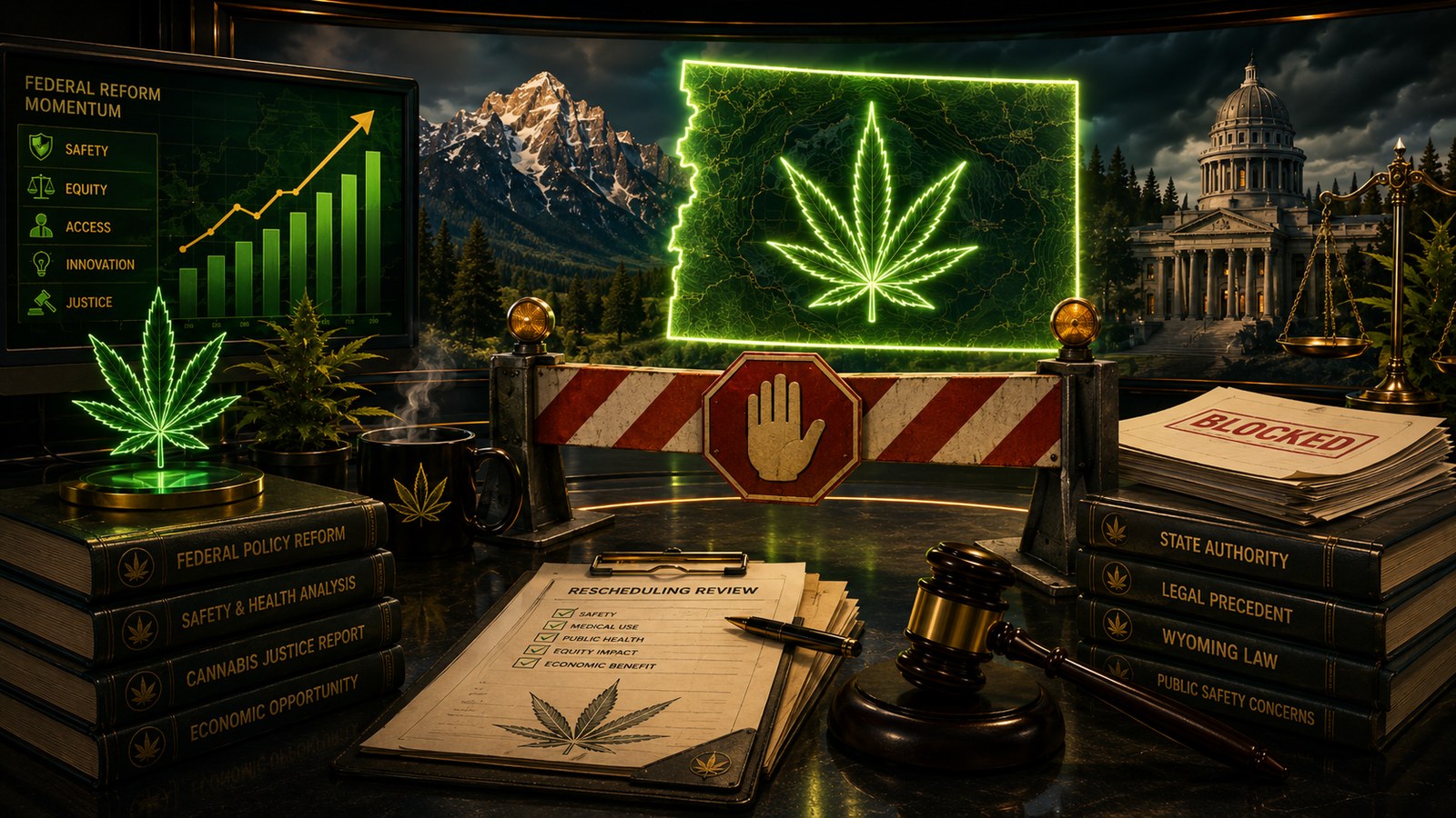 Wyoming Blocks State Marijuana Rescheduling Triggered By Federal Reform
