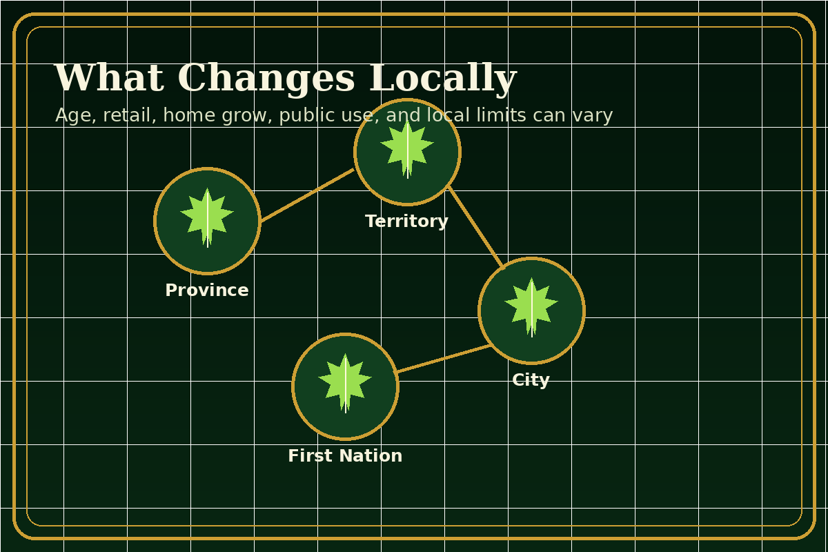Local cannabis rules changing by province, territory, city, and First Nation