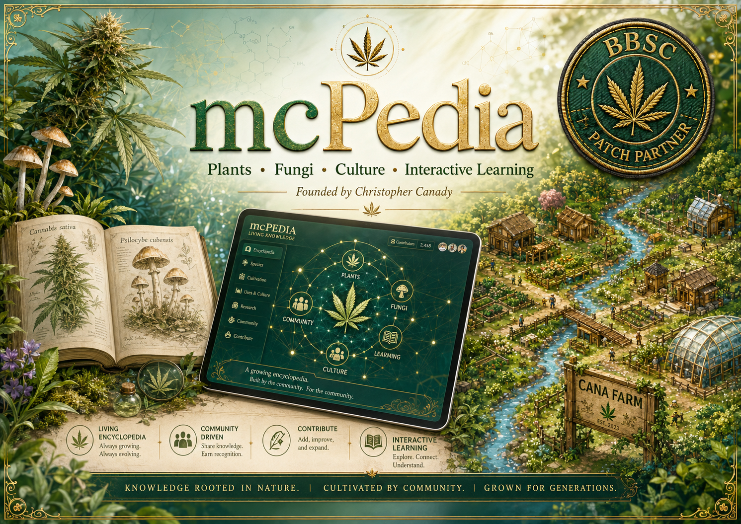 mcPEDIA educational ecosystem artwork