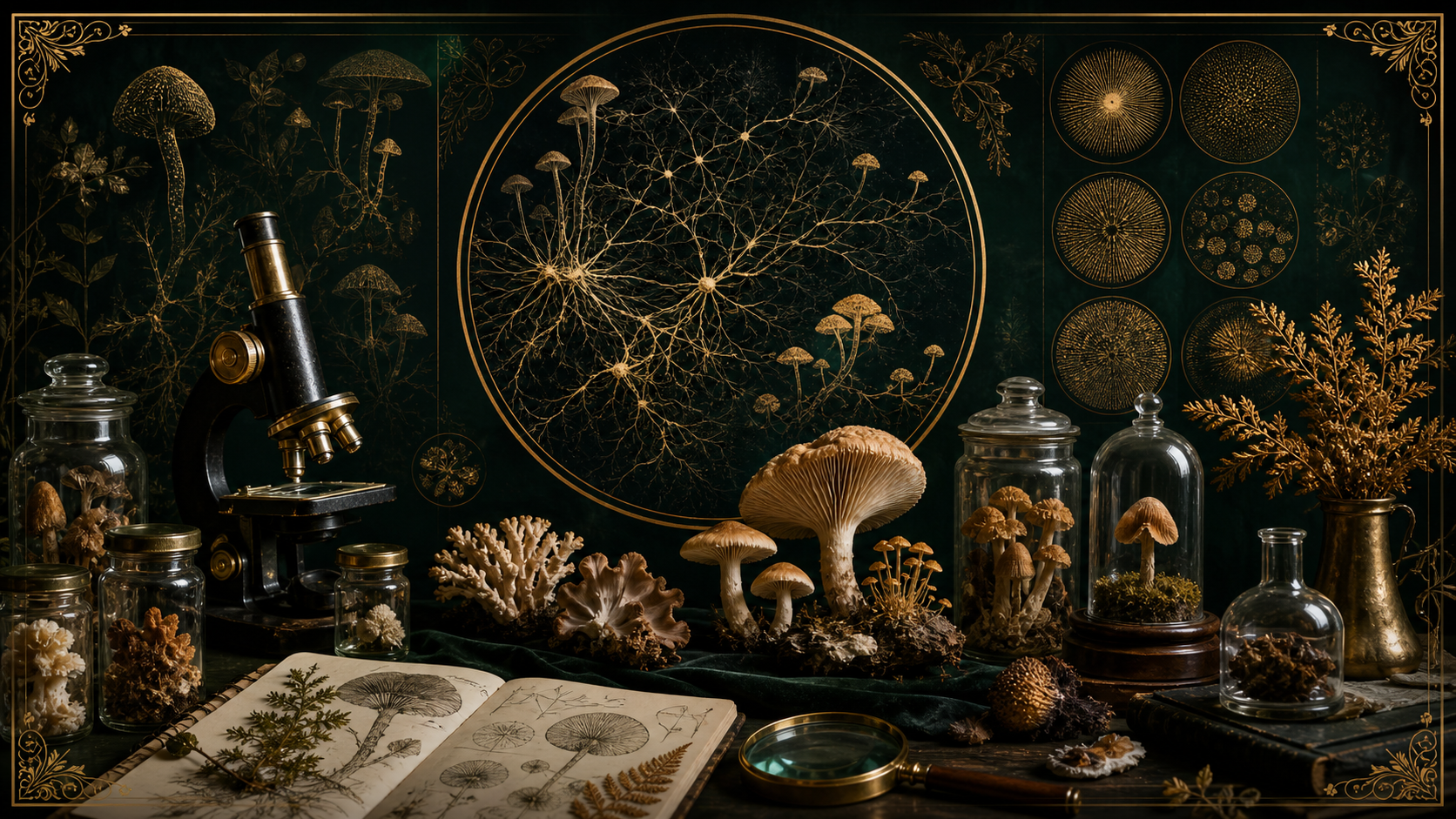 mcPEDIA fungi knowledge artwork