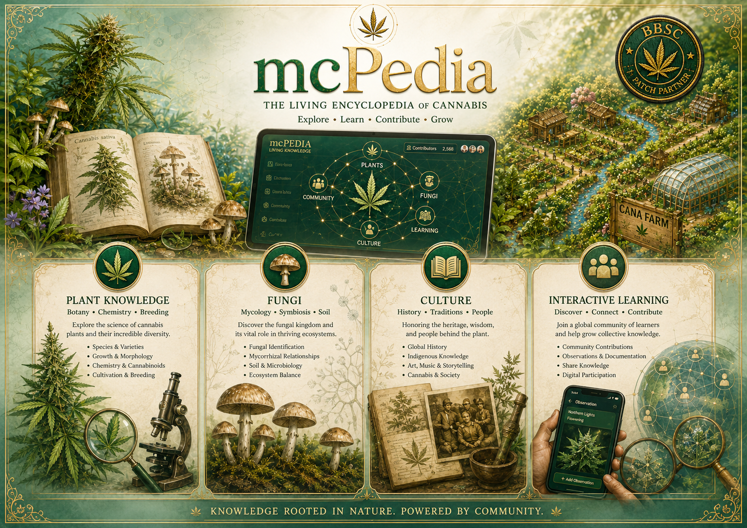mcPEDIA educational pillars artwork