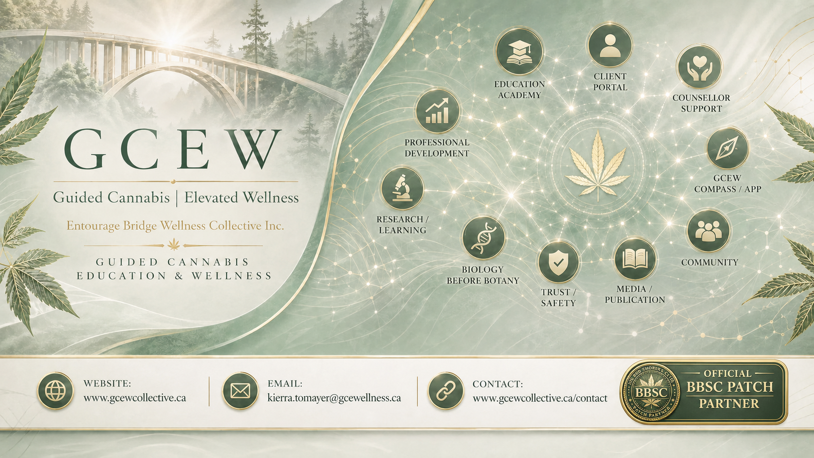 GCEW — Guided Cannabis, Elevated Wellness ecosystem and Official BBSC Patch Partner