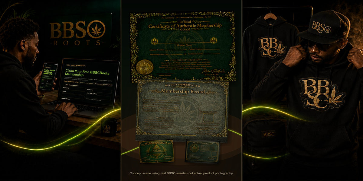 BBSC Roots path showing signup, member card and COAM, and official club merch