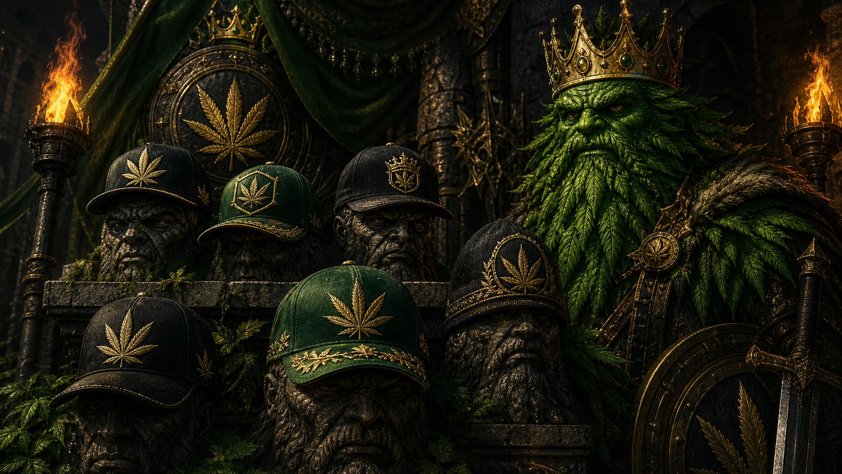 Hats artwork in the Grow Tent Kingdom