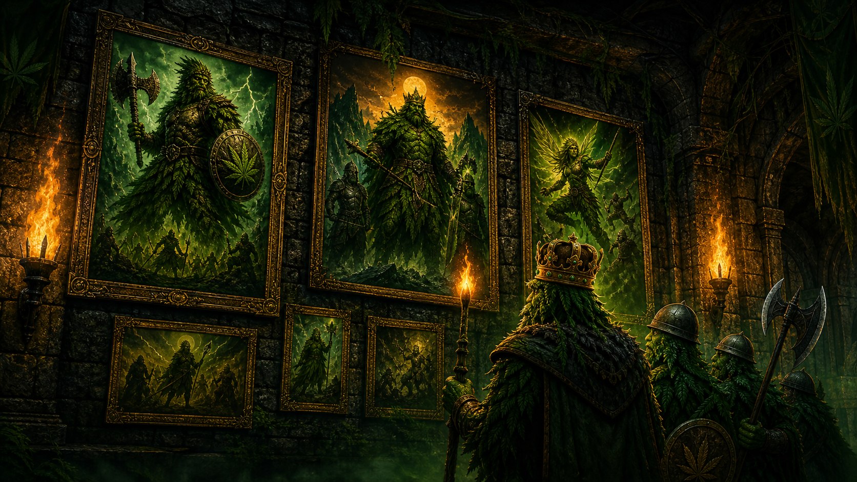 Posters artwork in the Grow Tent Kingdom