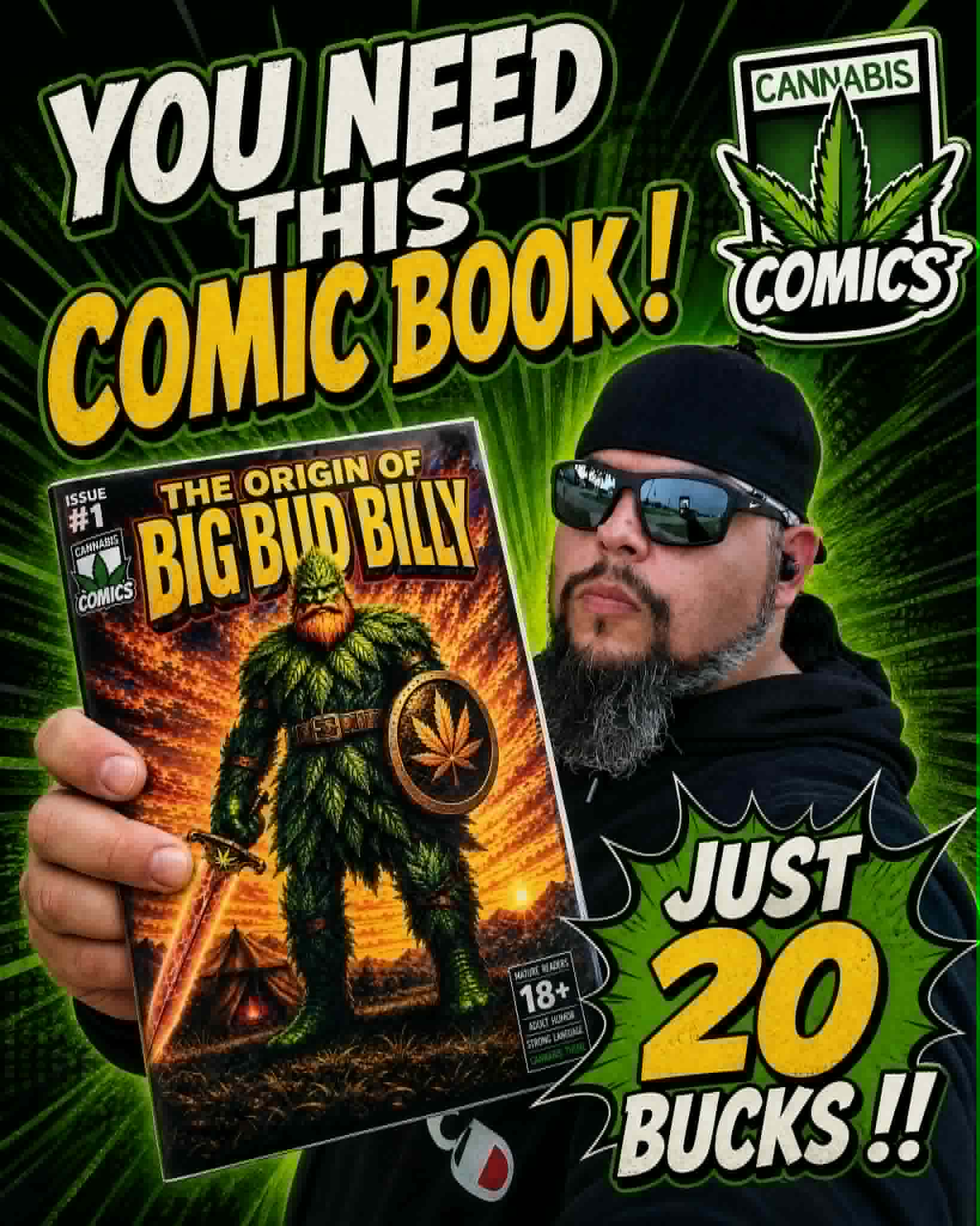 Big Bud Billy comic artwork by Billie Taylor